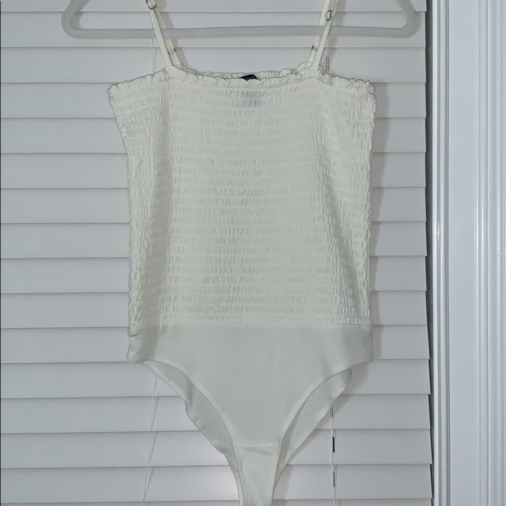 Forever 21 Smocked Body Suit - Large